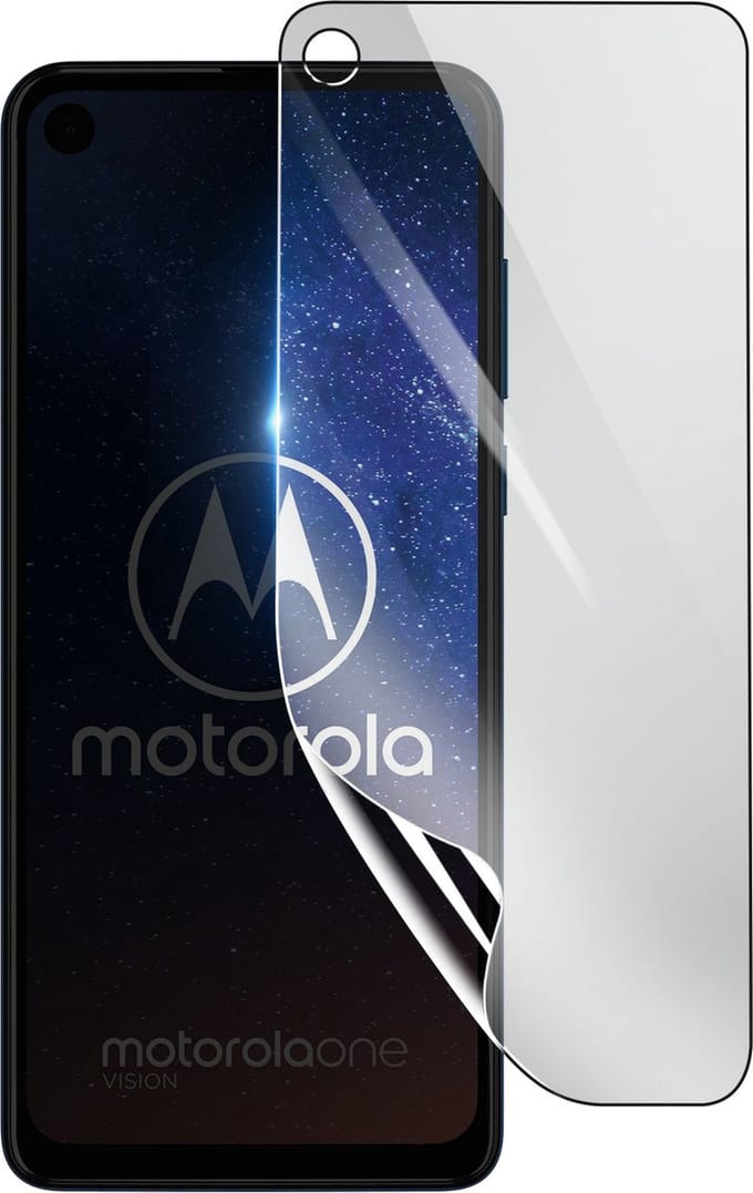 3mk, Geschikt voor Motorola One Vision, Schokbestendige Hydrogel Screenprotector, Transparant