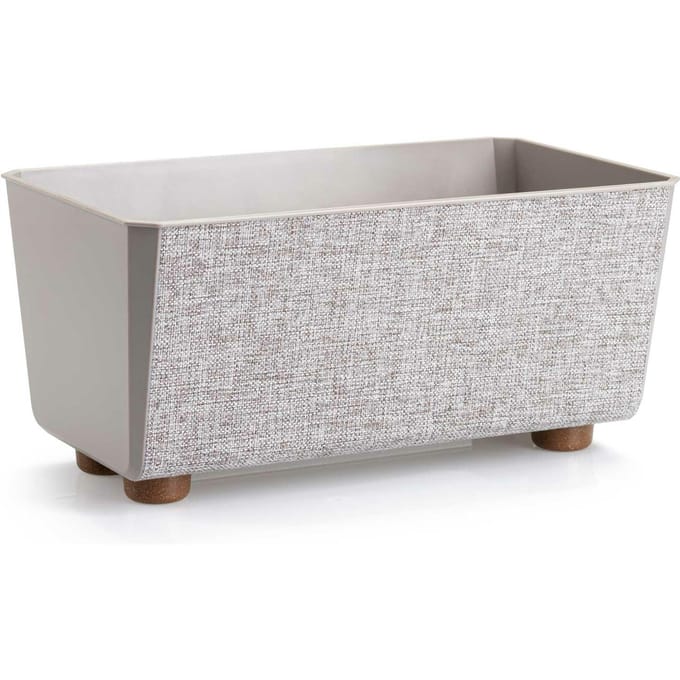 HowHomely Salvia Texelle - Bloempot - Taupe - Inclusief Pootjes