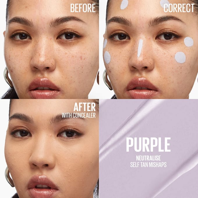 Maybelline Instant Eraser Concealer - Onfeilbare kleurcorrectie - Houdt tot wel 12 uur - 152 Purple - 26 ml