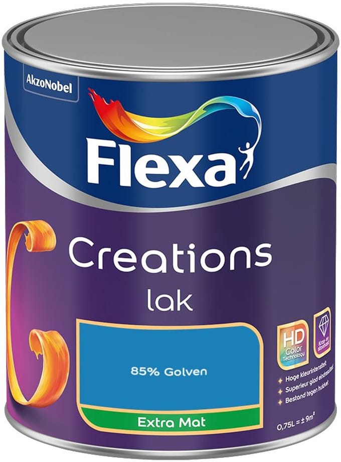 Flexa - Creations Lak Extra Mat - 85% Golven - Mengverf - 750 Ml