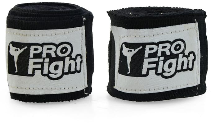 PROfight Verband Boks 4m Zwart