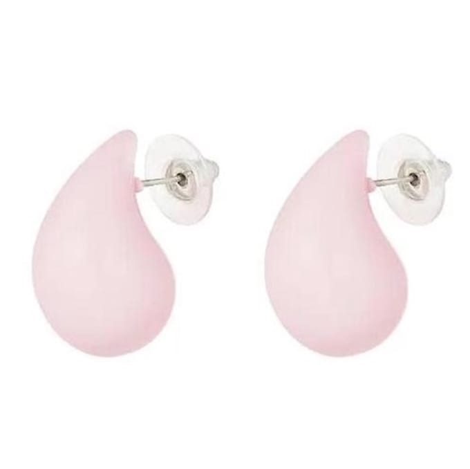 Yehwang Oorbellen Druppel Kleurrijk roze