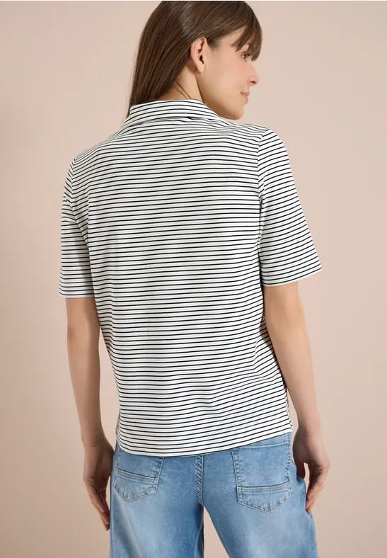 Poloshirt met korte mouwen en strepen