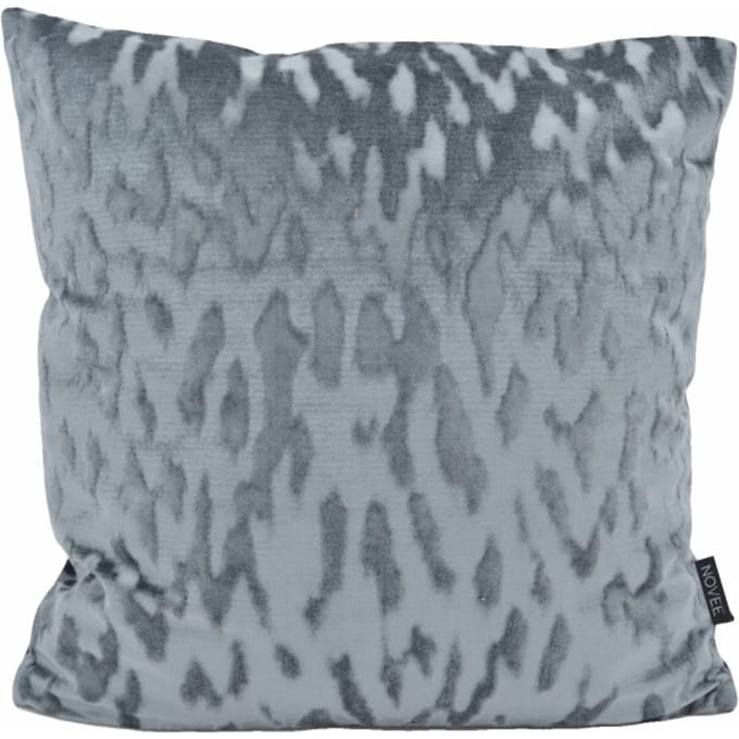 NOVÉE Sierkussen velvet stain zilver/ | 45 x 45 cm | velvet / polyester