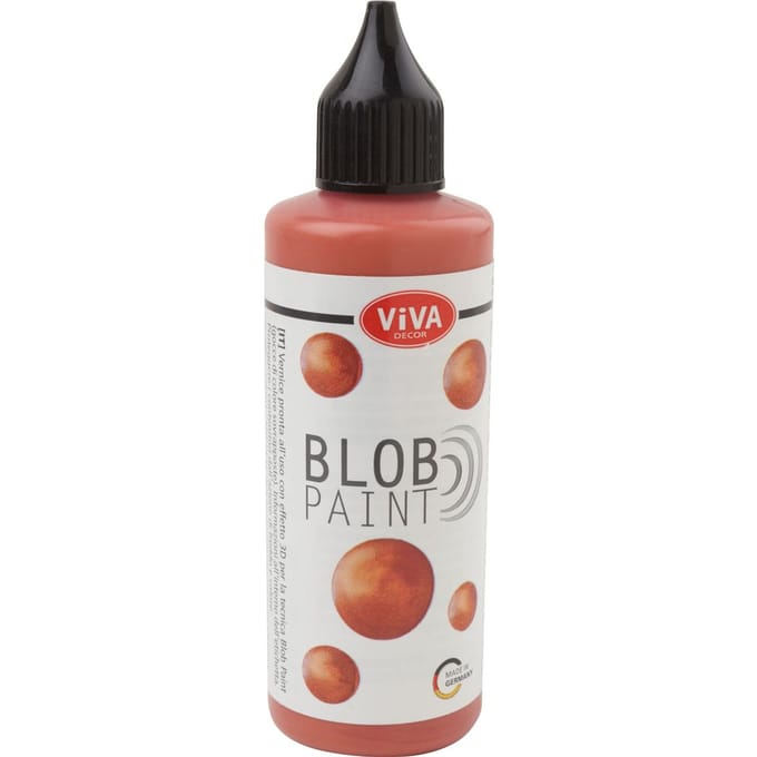 Viva Decor Blob Paint, 90 ml, Metallic/Glitter - Koper-Metallic