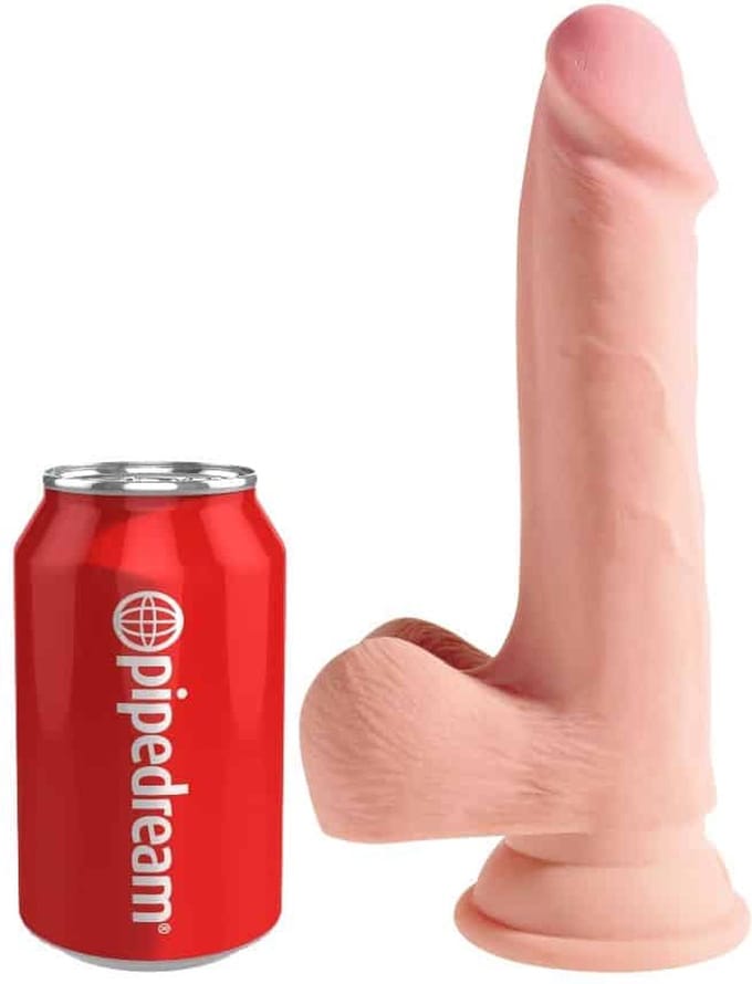 Pipedream - King Cock - Triple Density Dildo met Balzak - 19 cm