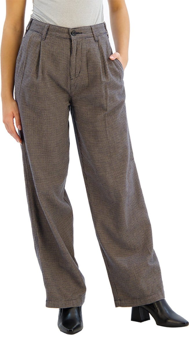 Dockers Original Pleated High Wide Broek Grijs 29 Vrouw