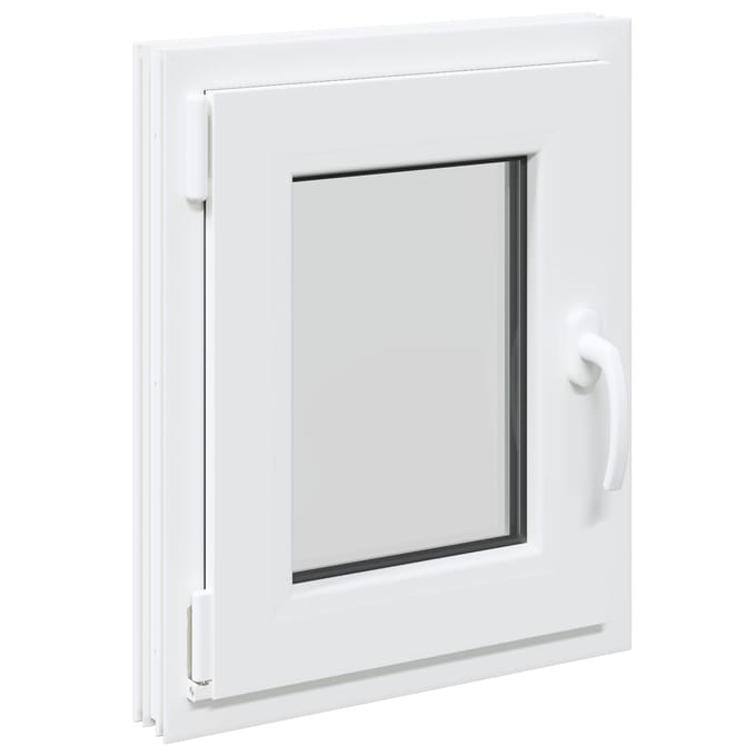 vidaXL - Kleur - binnenkant - kelderraam - Wit - RISOR - 40 - x - 60 - cm