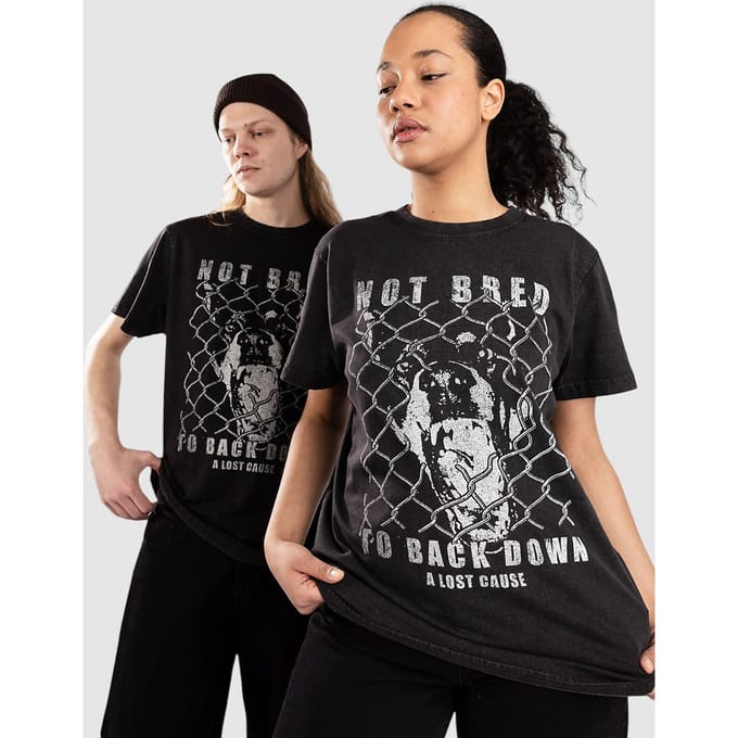 A Lost Cause Backdown Vintage T-Shirt zwart