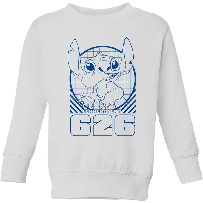 Lilo And Stitch Warning Experiment 626 Kids' Sweatshirt - White - 146/152 (11-12 jaar)