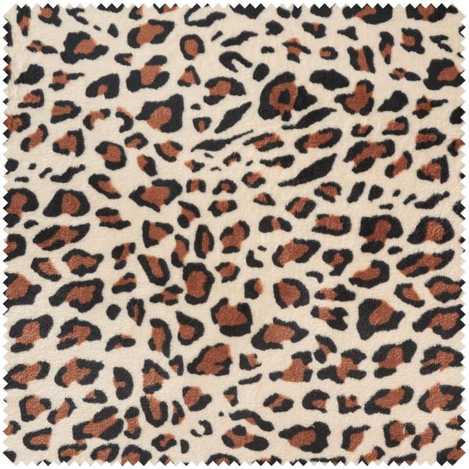 Fleece stof "Luipaard"