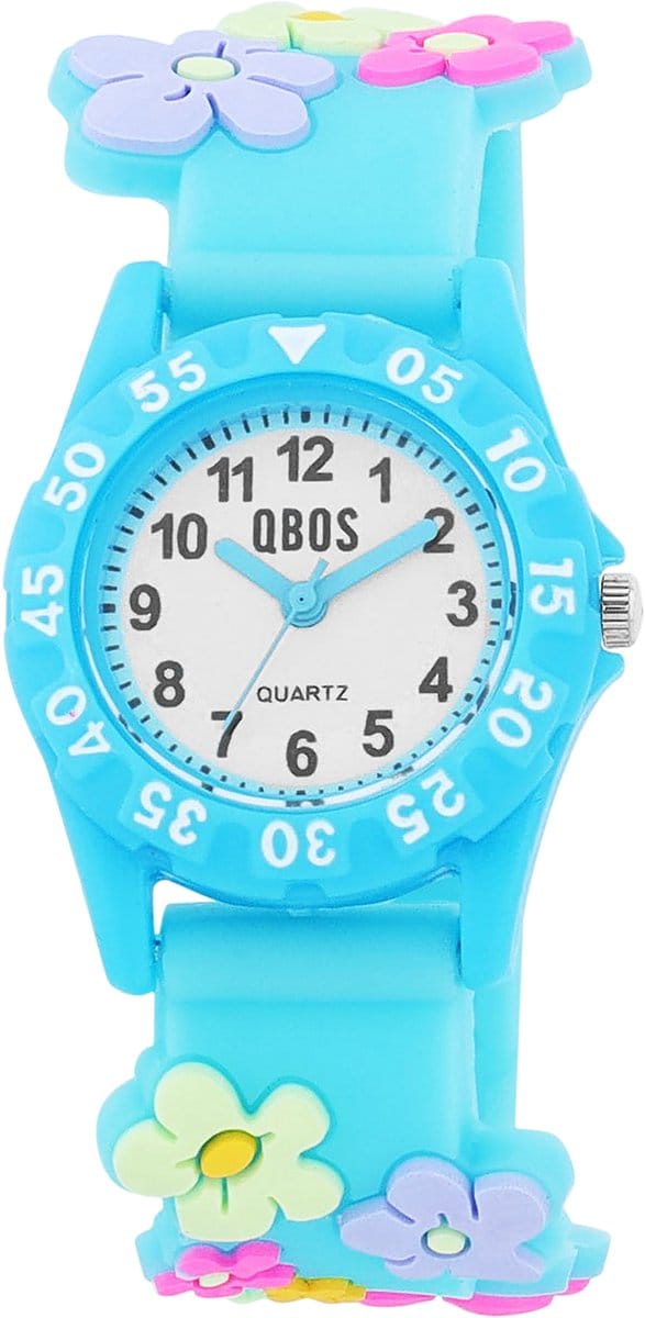QBOS QBOS kinderhorloge mineraalglas