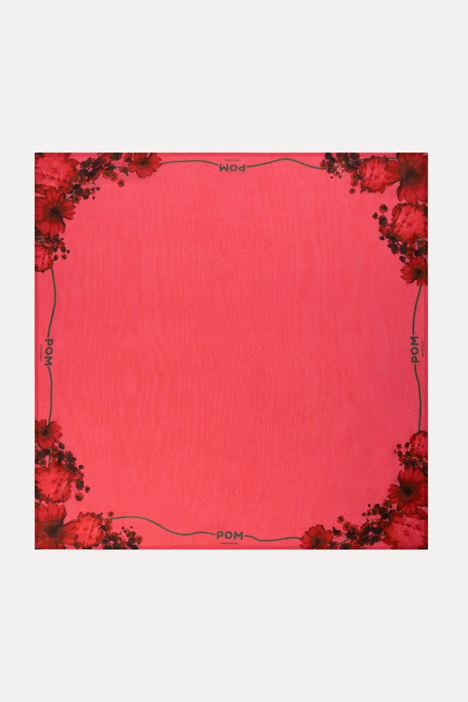 POM Amsterdam Shawl - Raspberry Bouquet Pink Taglia: OS | Sciarpe Outlet | Donna | Rosa