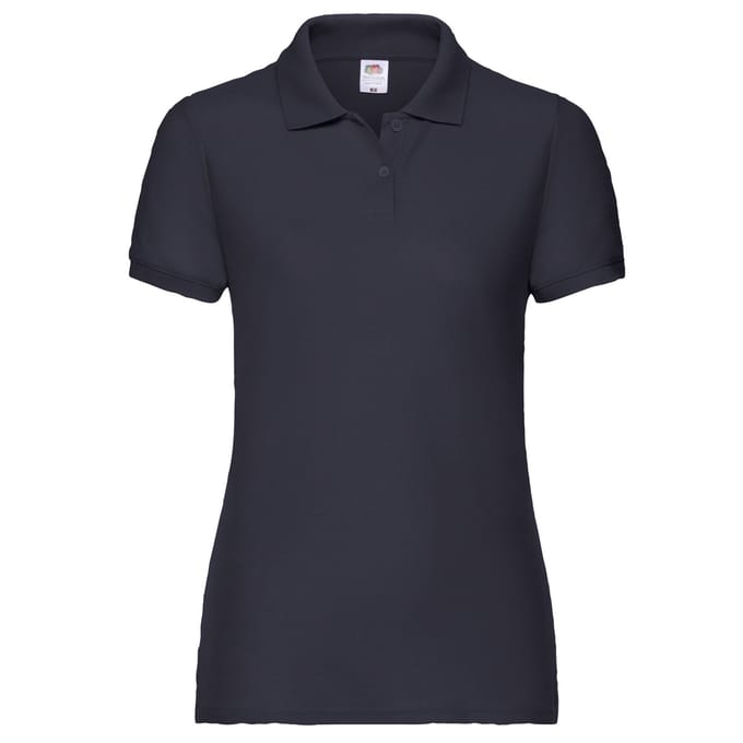 Fruit of the Loom Dames/Dames Lady Fit 65/35 Poloshirt (Deep Navy)