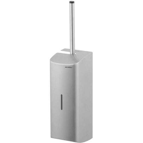 AIR-WOLF WC borstelhouder met gesloten voorkant - RVS Zilver