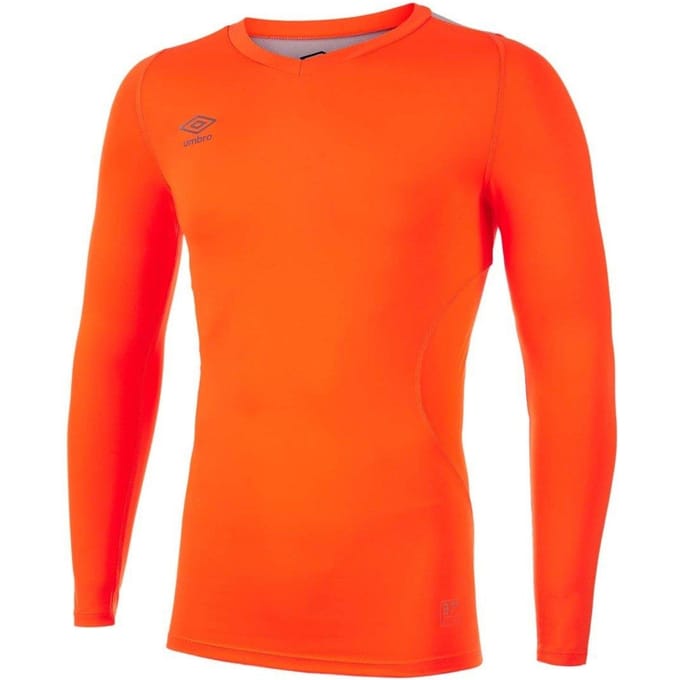 Umbro Heren Elite V Neck Base Layer Top (Schokkend Oranje)