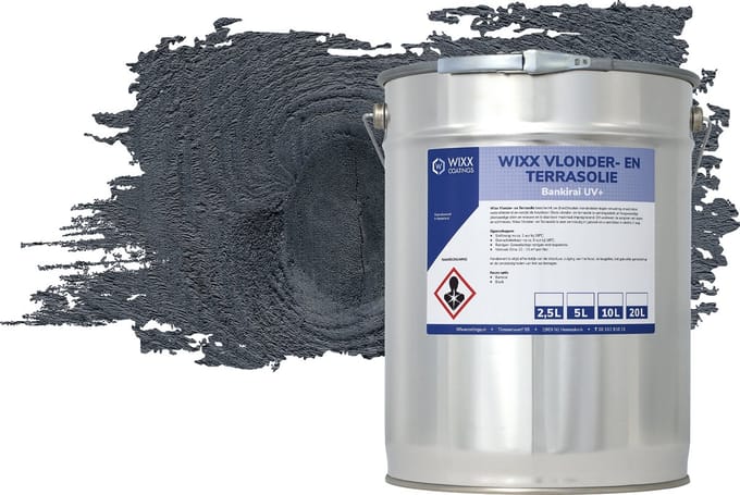 Wixx Vlonder en Terrasolie UV+ - 20L - Zwart