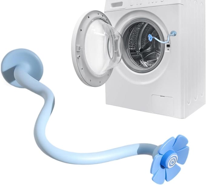 Magnetische deurstopper - Wasmachine houder - Wasruimte ventilatie - Stevige siliconen - 18 cm - Blauw