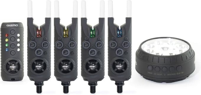 Beetmelderset Sonik Gismo 3+1 Blauw (incl bivvy lamp)