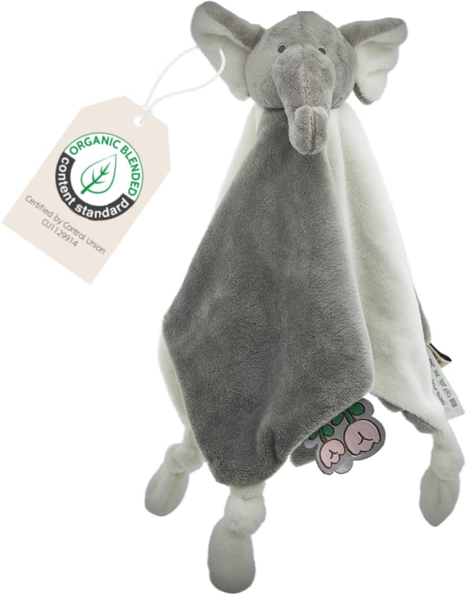 Cute since 1999 - Biologisch Knuffeldoekje - Jelena de Olifant - Doudou - 30 x 30 cm