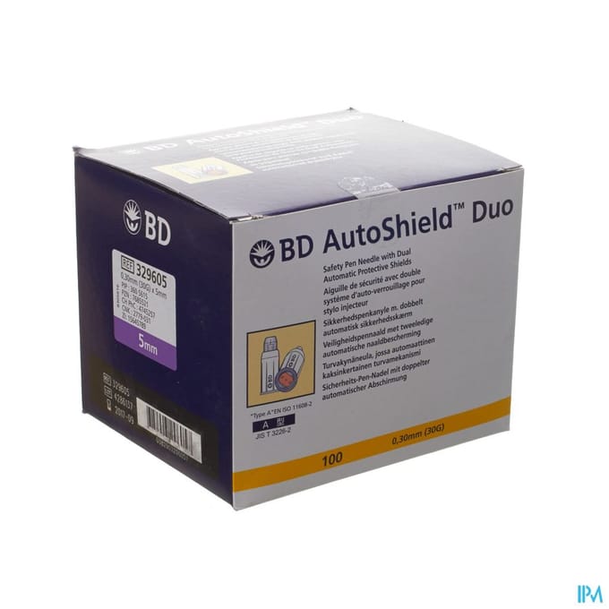 Bd Pen Naald Autoshield 30G 5mm 329605 100 Canule