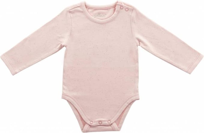 Jollein romper lange mouw 74/80 Mini Dots Blush Pink