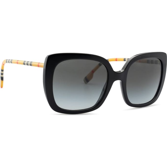 Burberry BE4323 38538G zwart grijs gradiÃ«nt zonnebril