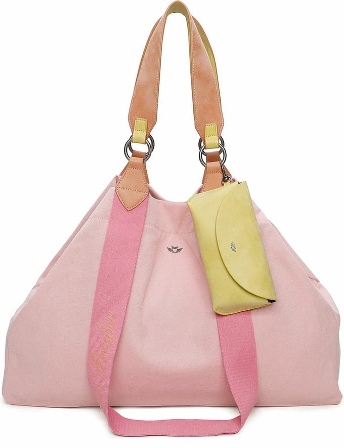 Fritzi aus Preußen Schoudertas Handtas Canvas Izzy Bag Candy Roze