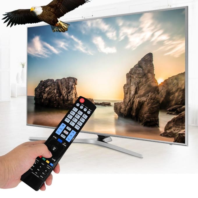 Télécommande de remplacement pour LG AKB73615303 blanc