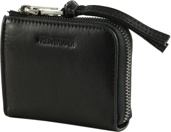FREDsBRUDER Leren Portemonnee In My Pocket Small Wallet Black Zwart