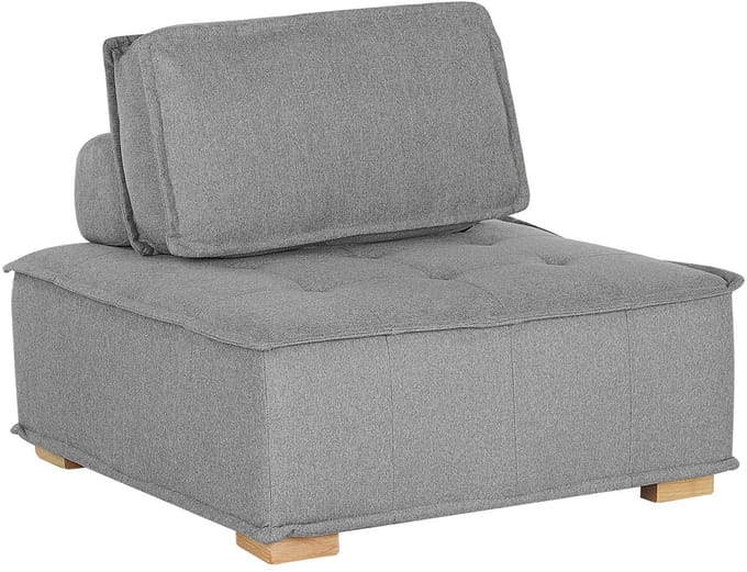 TIBRO - Fauteuil - Grijs - Polyester