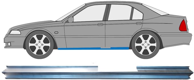 Reparatiepaneel bovenste deel dorpel voor Rover 400 1995-2000 / Links