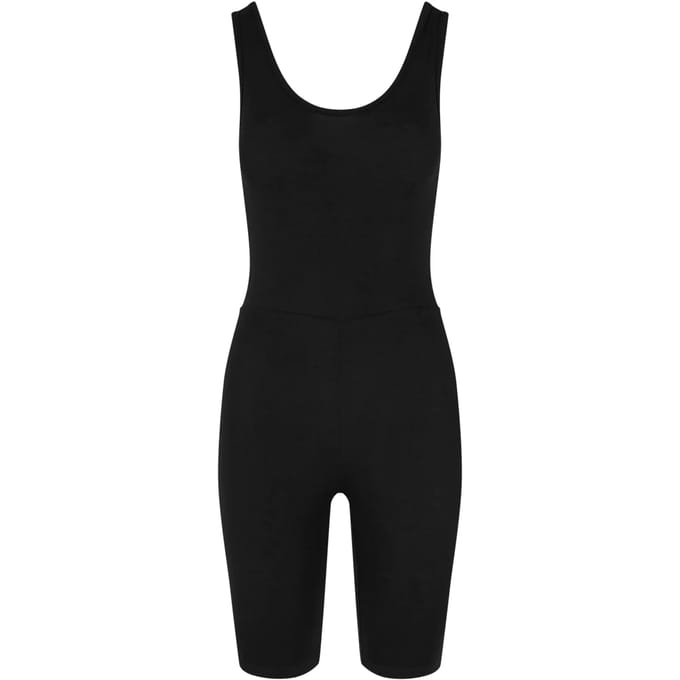 Urban Classics - Organic Stretch Jersey Jumpsuit Playsuit - XS - Zwart