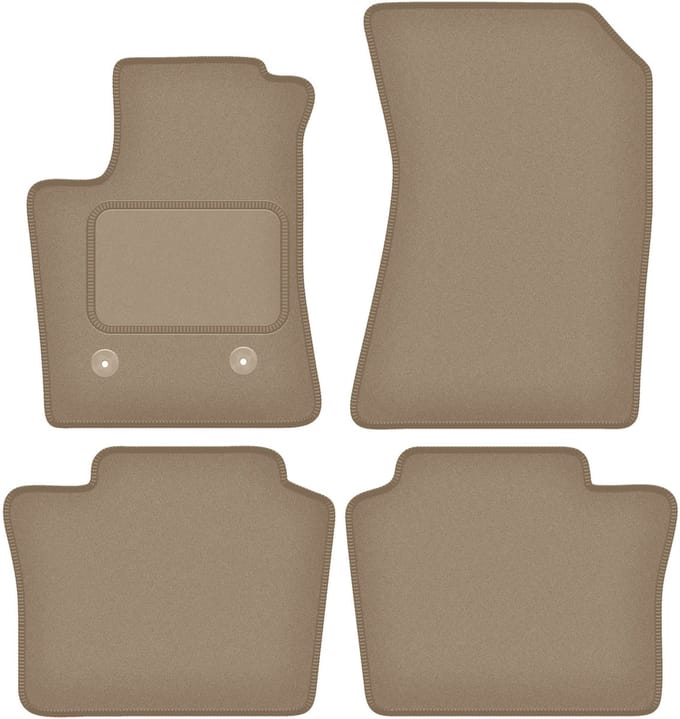 Wielganizator WLG-CARLUX Serie - Auto Vloermat - Beige - Renault Espace VI E-TECH HEV - 5-Persoons