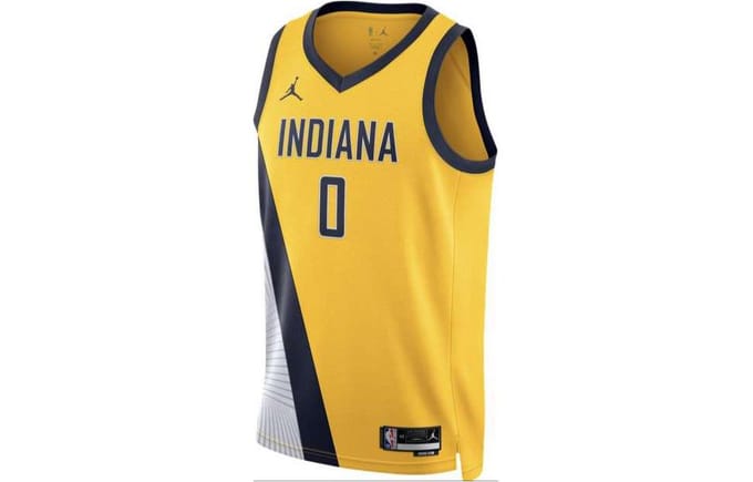 Maillot de Basketball Jordan Swingman Homme Jaune S
