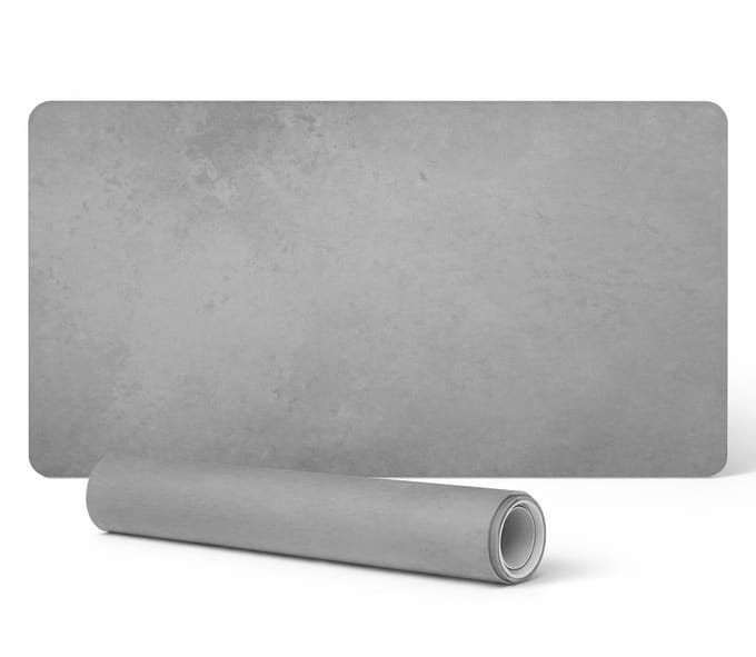 Beschermmat met betonstructuur voor kantoorwerkbladen, 100x50 cm