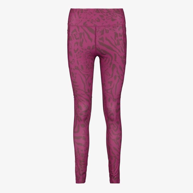 Osaga dames sportlegging met panterprint paars - Maat M