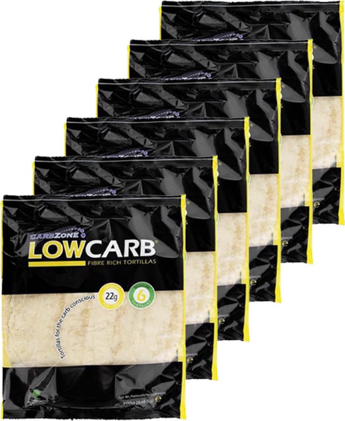 Carbzone | Tortilla's | Large | 6 stuks | 6 x 65g