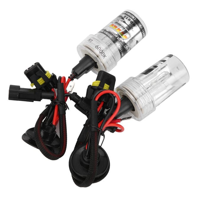 Ampoule de phare universelle 12V Source lumineuse HID 3250LM 35W Haute puissance 6000K avec douille H1 white