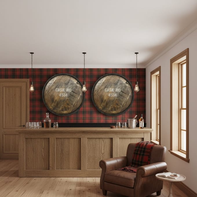 ManCave / Whiskyvat Wandbord / Cadeau / Mannen / Vaderdag / Verjaardagscadeau