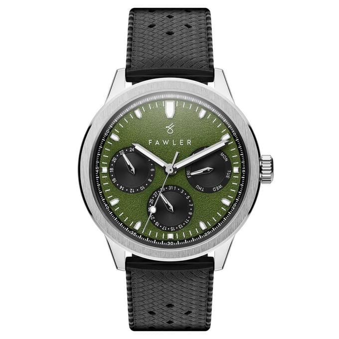 Fausto | Groen Roestvrijstalen Horloge met Kalender