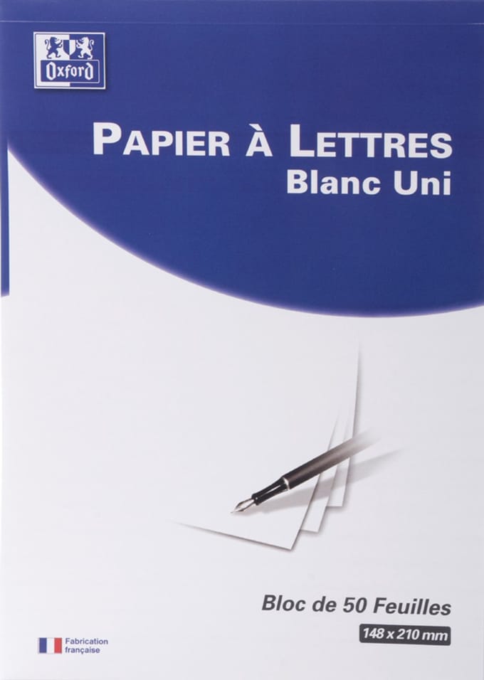 Oxford notitieblok A5 blanco wit