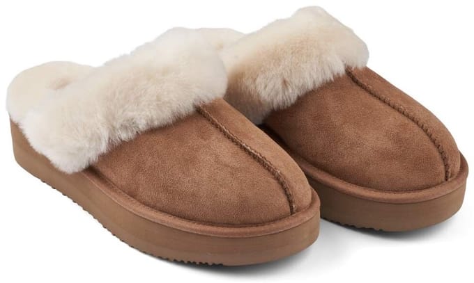 Sheepskin House - Plateau Pantoffel - Schapenvacht - EVA buitenzool
