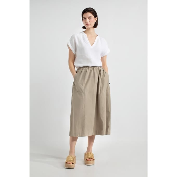 Josephine & Co Janna Skirt Light Olive Größe: 40 | Midiröcke Outlet | Damen | Grün