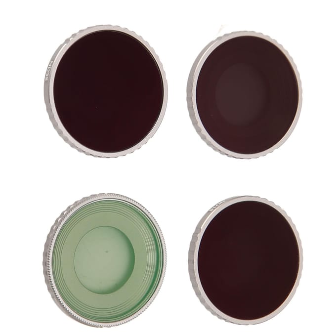 4 Stuks ND Filters Set voor DJI Osmo Action 4 ND8 ND16 ND32 CPL Polarizer Multi Coated Neutrale Dichtheid black