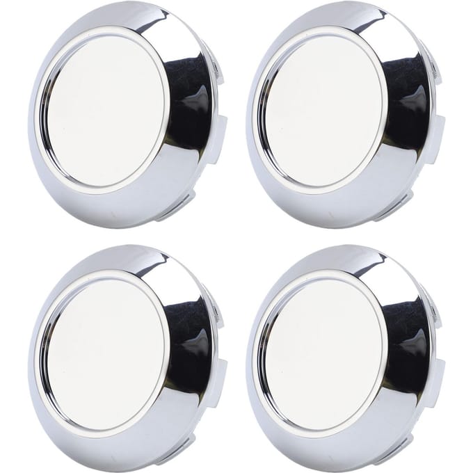 4 stuks Wielnaafdoppen Uitstekende Afdichting Exquise ABS Klik-op Wielnaafdoppen Afdekking 76mm Buitendiameter white