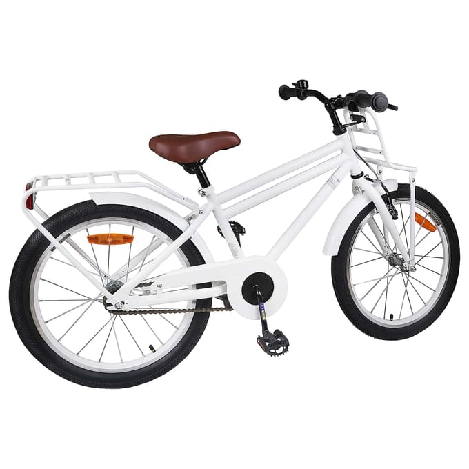 vidaXL - Kinderfiets - 18 - Inch - voor - 5-7 - jaar - oud - Wit