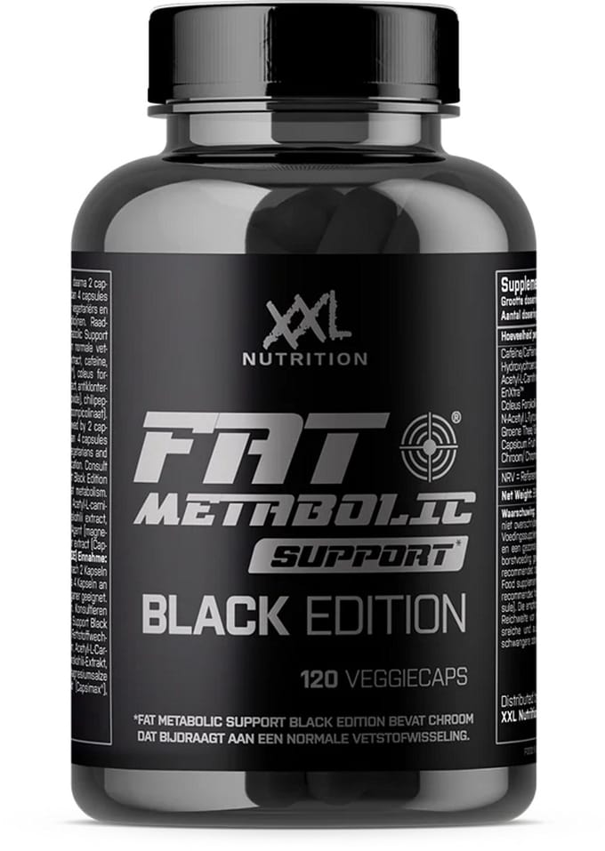 XXL Nutrition - Fat Metabolic Support Black Edition - Fatburner - 120 Veggiecaps