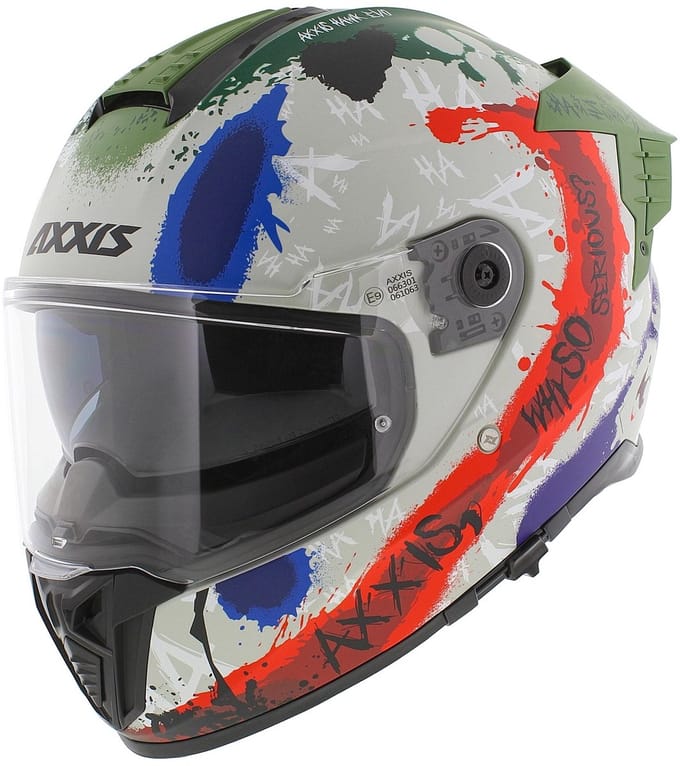 Axxis Hawk SV Evo Integraal helm Sick Joke - Limited Joker Edition