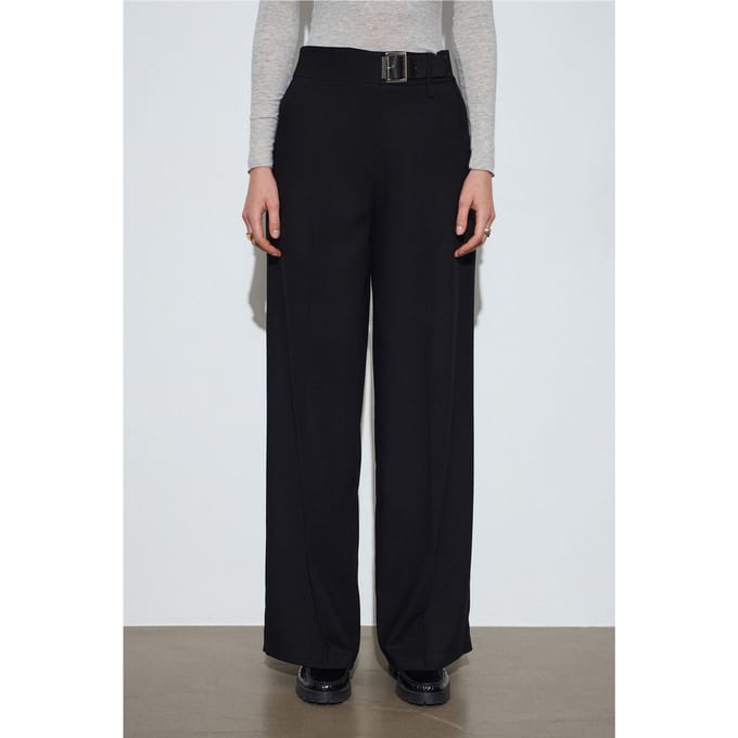 Gestrikte Wijde Pantalons